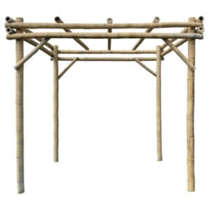 Bamboe Pergola guadua 3x3 meter voorzijde
