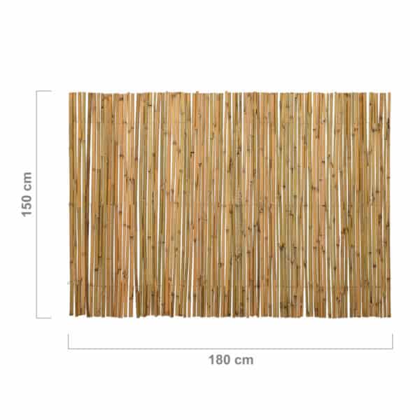 Bamboemat op Rol Budget naturel 180 x 150 cm