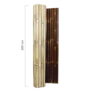zwarte bamboemat halfrond deluxe 180 x 200 cm