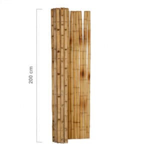 Bamboemat Halfrond Naturel 180 x 200 cm