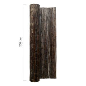 Zwarte Bamboemat op Rol 180 x 250 cm