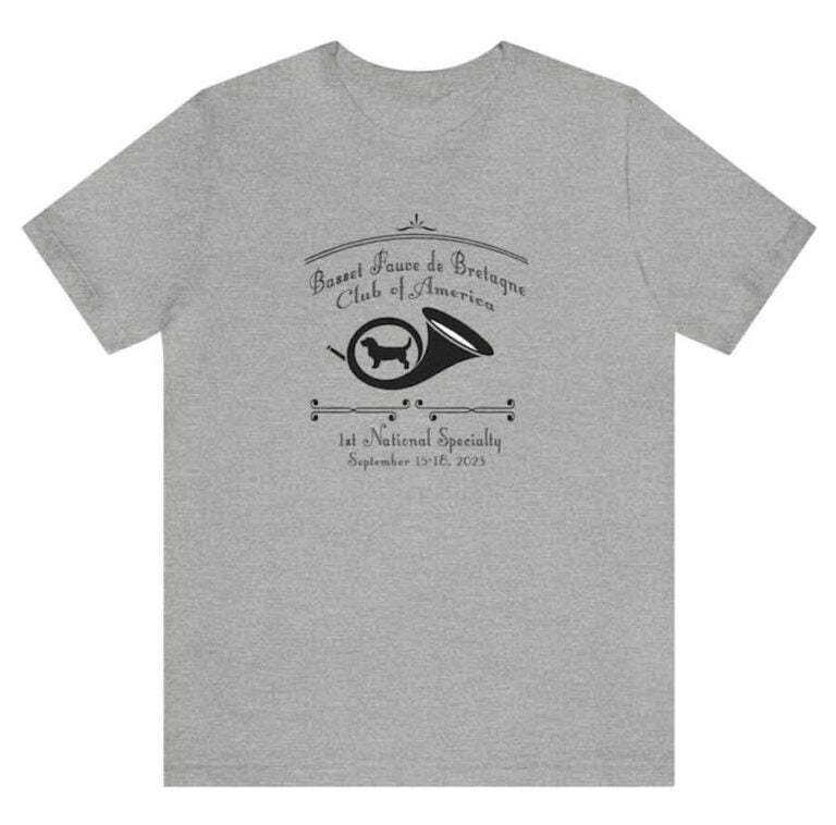 Gray t-shirt with a Fauve and horn graphic design.