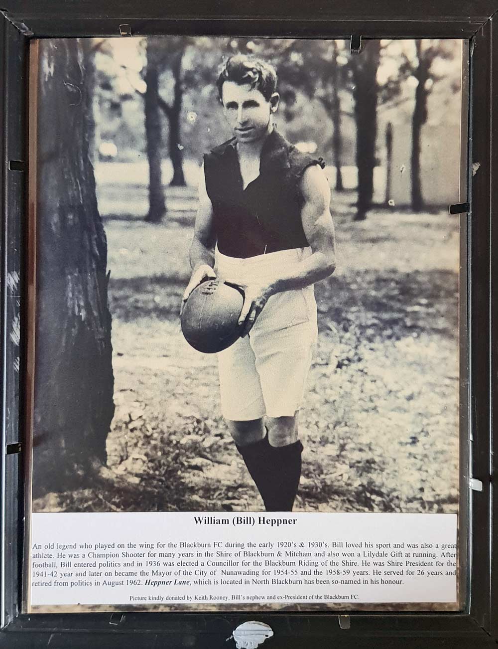 BFC Bill Heppner captain coach 1933 premiers.