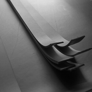 本革ベルトの切り出し