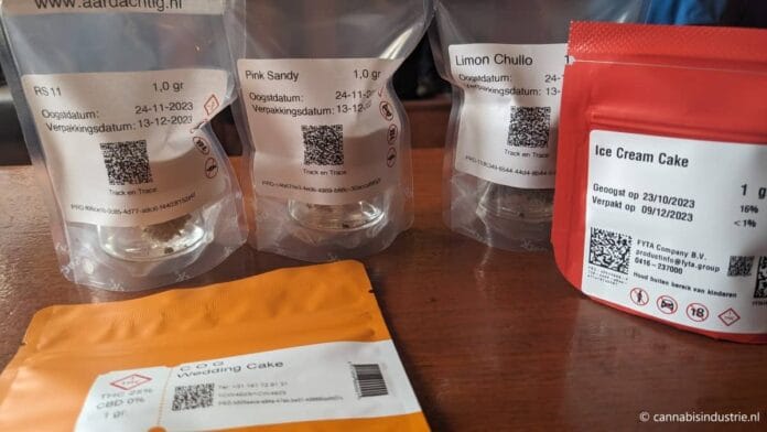 Eerste aankoop van legaal geproduceerde wiet uit het wietexperiment
