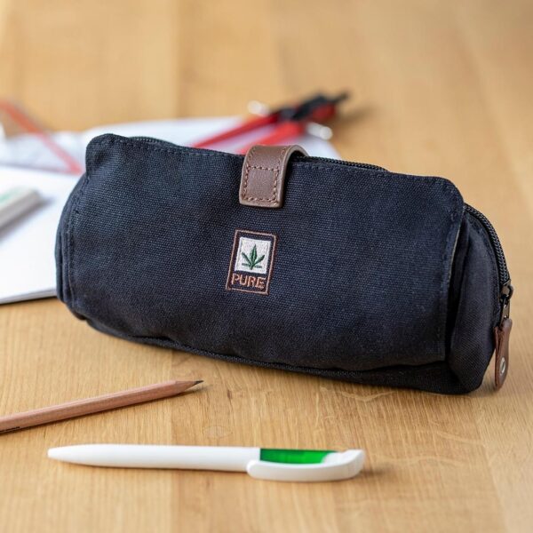 Pochette per cosmetici in canapa e cotone bio