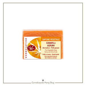 Sapone vegetale con Canapa e Agrumi
