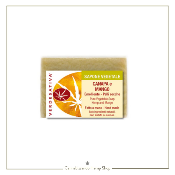 Sapone vegetale con Canapa e Mango