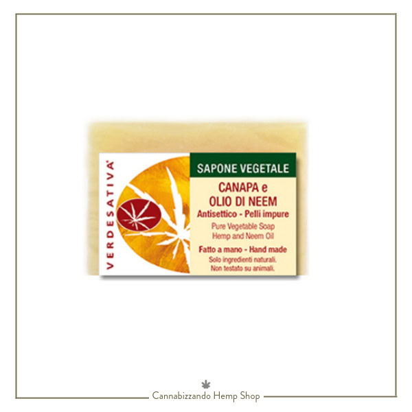 Sapone vegetale con Canapa e Neem