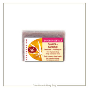 Sapone vegetale con Canapa e Sandalo