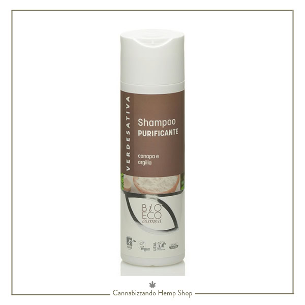Shampoo Purificante con Canapa e Argilla