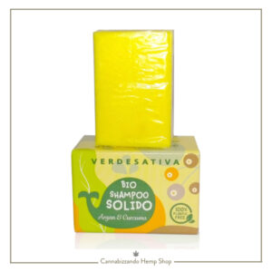 Bio shampoo solido stimolante per capelli spenti, sfibrati e fragili