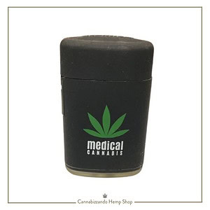 Accendino Jet Flame MEDICAL logo – ATOMIC ACCENDINO JET FLAME EXCLUSIVE GOMMATO METALLIC ANTIVENTO