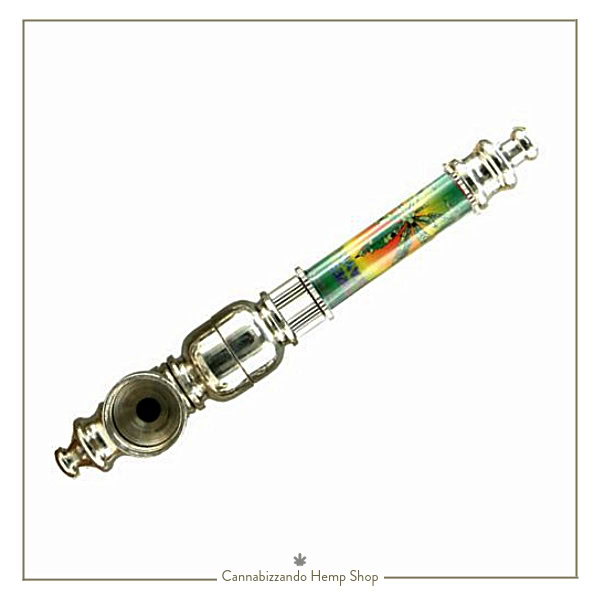 Pipa in Metallo Jamaica - Extra Lunga 12,5cm