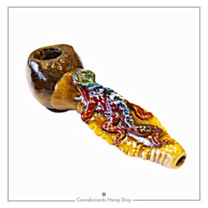 Handmade Wooden Pipe Lizard (vari colori) - Pipa in Legno