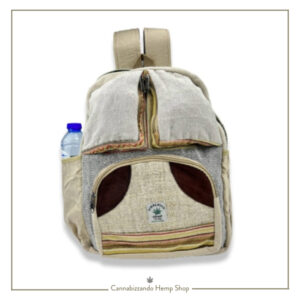 Zaino in canapa himalayana 3 tasche fatto a mano