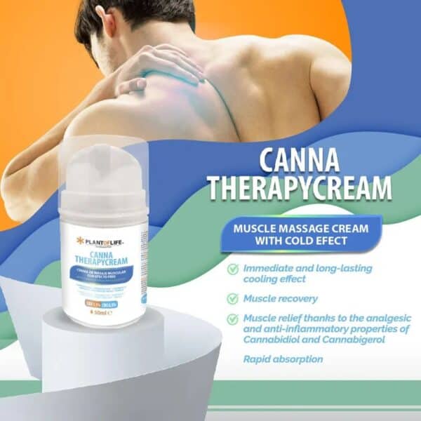 CANNA THERAPYCREAM Crema Effetto Freddo con CBD e CBG - 50ml