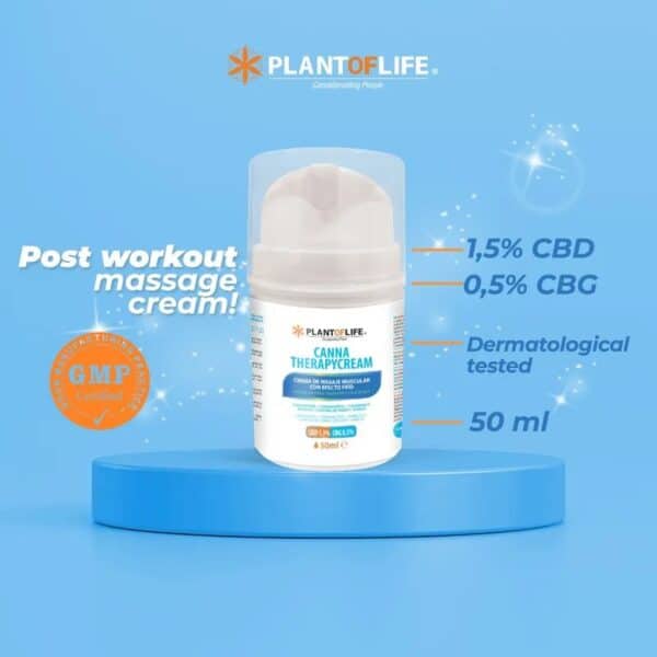 CANNA THERAPYCREAM Crema Effetto Freddo con CBD e CBG - 50ml