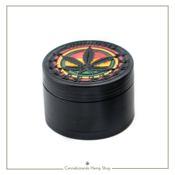 Grinder RASTA LEAF in 4 Parti Metallo 50mm