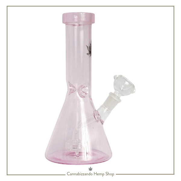 Ice Catcher Beaker BONG in VETRO - Colore Pink 22cm