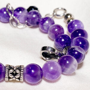 Bracciale in pietra naturale di Ametista