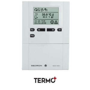 Controler solar SGC16H Termo+ cu 3 senzori alb