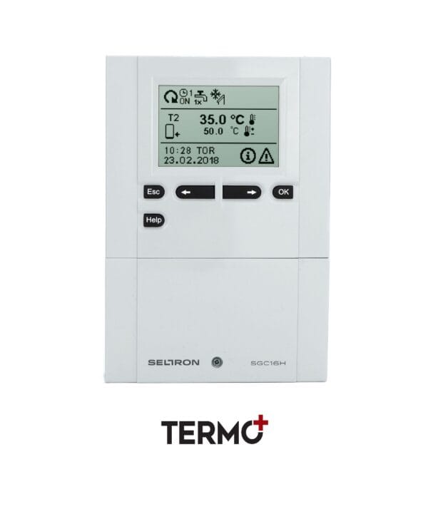 Controler solar SGC16H Termo+ cu 3 senzori alb