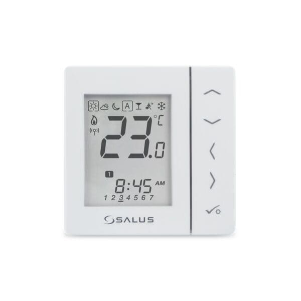 Termostat wireless programabil cu montare în doză 230V Salus alb