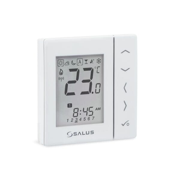 Termostat wireless programabil cu montare în doză 230V Salus alb