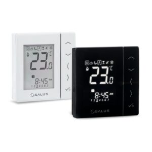 Termostat programabil alb, montaj în doză, butoane tactile (compatibil cu senzor de pardoseală),VS30W