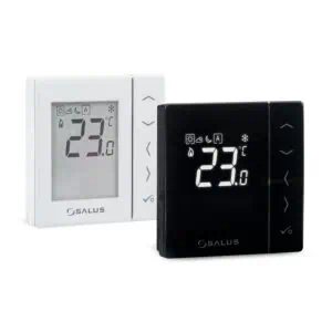 Termostat neprogramabil, montaj în doză, butoane tactile, alb (compatibil cu senzor de pardoseală), VS35W5