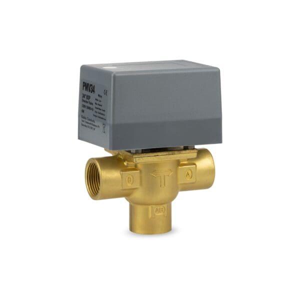 Vană motorizată cu 3 căi și micro-contact, filet 3/4''