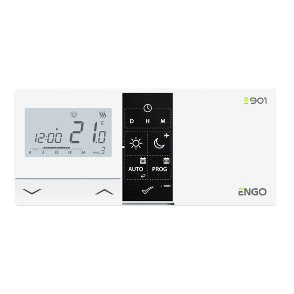 E901 Termostat programabil, aparent, cu fir ENGO - imagine 2