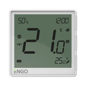 EONEBATW Termostat, aparent, alim. baterii, alb, ENGO