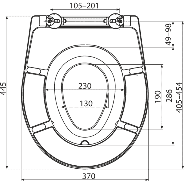 Capac WC universal cu insert duroplast ALCA - imagine 2