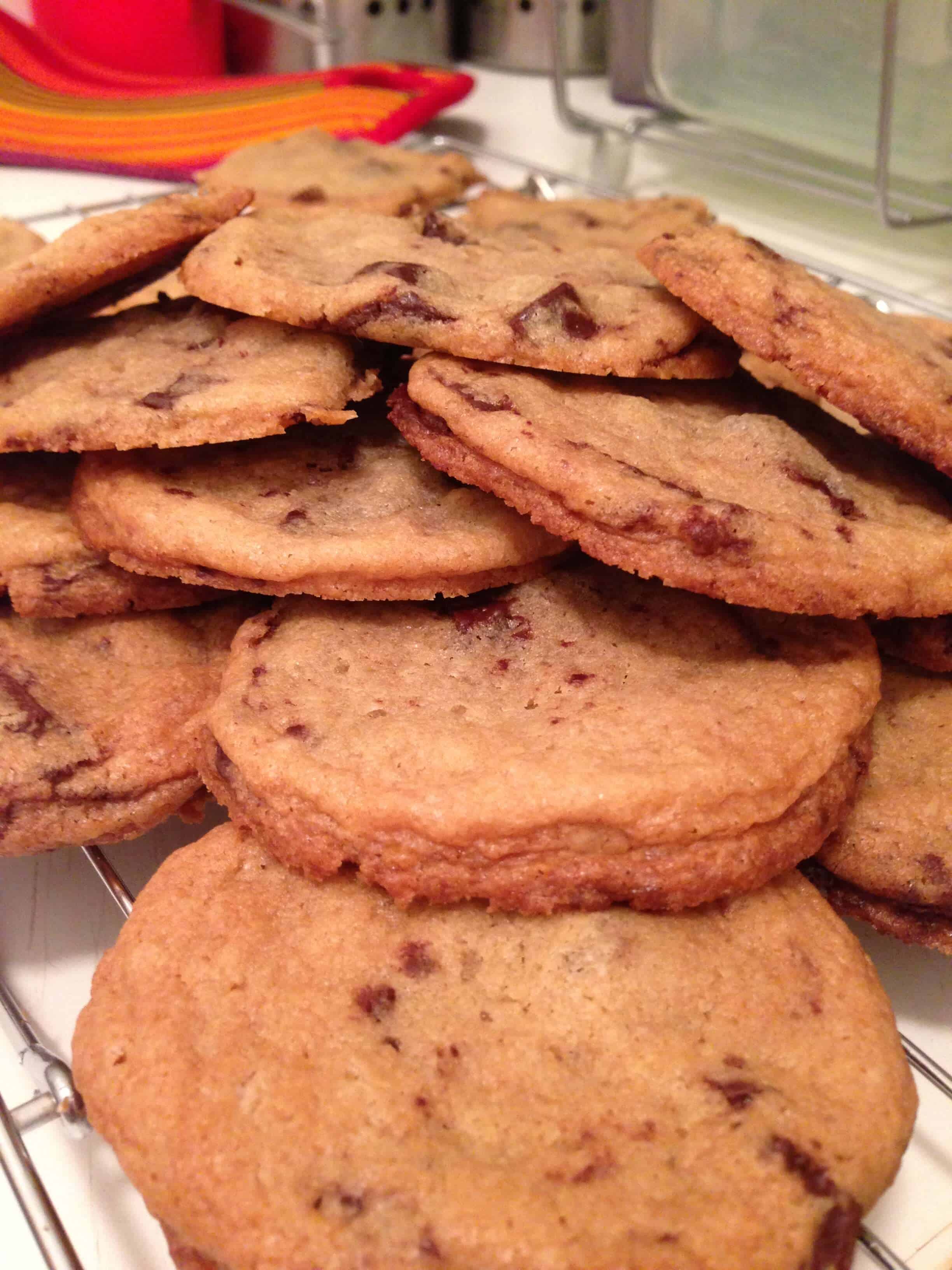image of chewy chocolate chip cookies baked from scratch