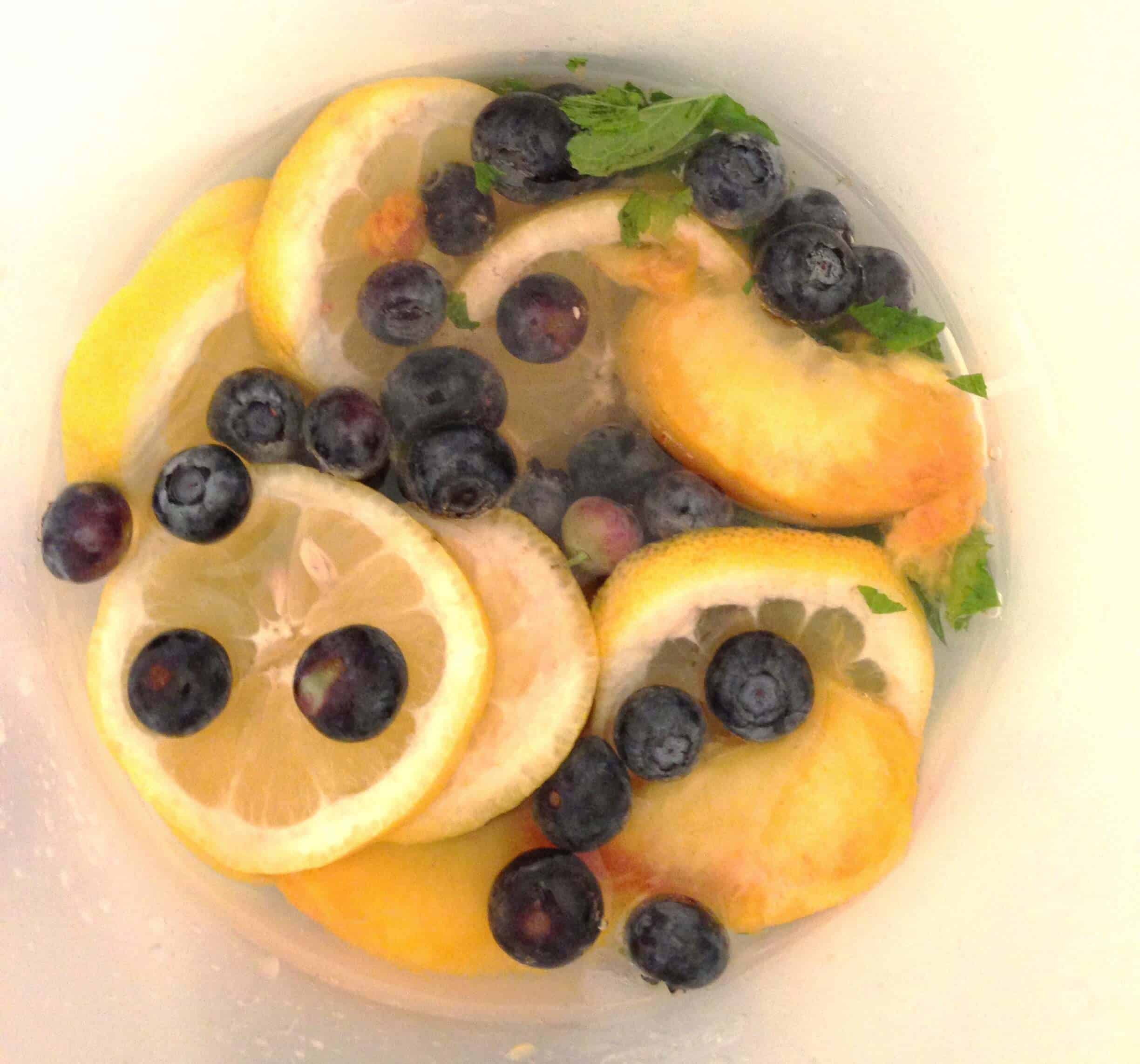 image of DIY flavored water steeping in a pitcher