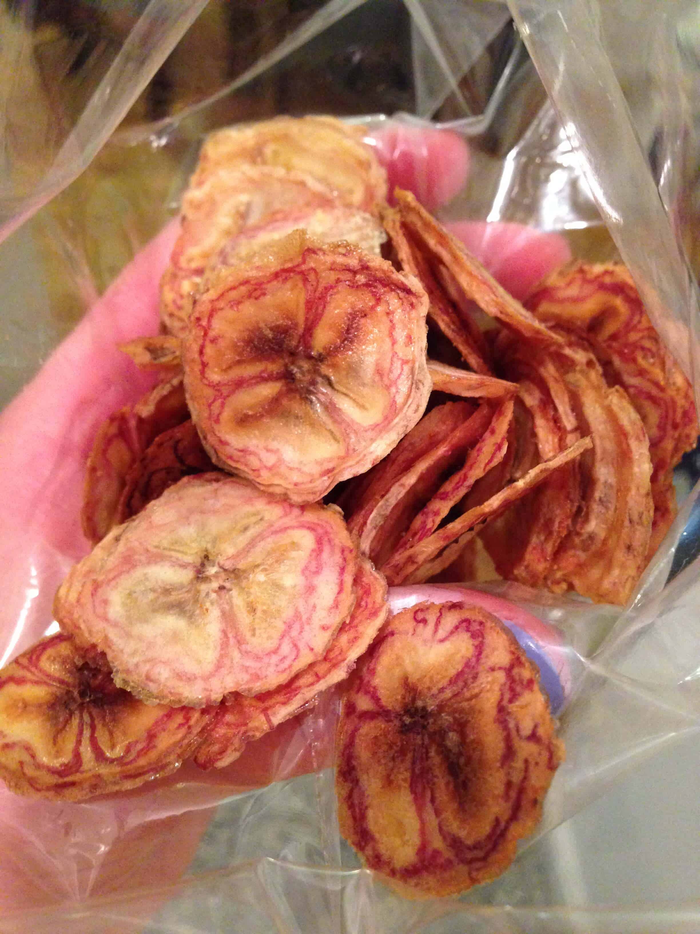 image of banana chips made in an oven