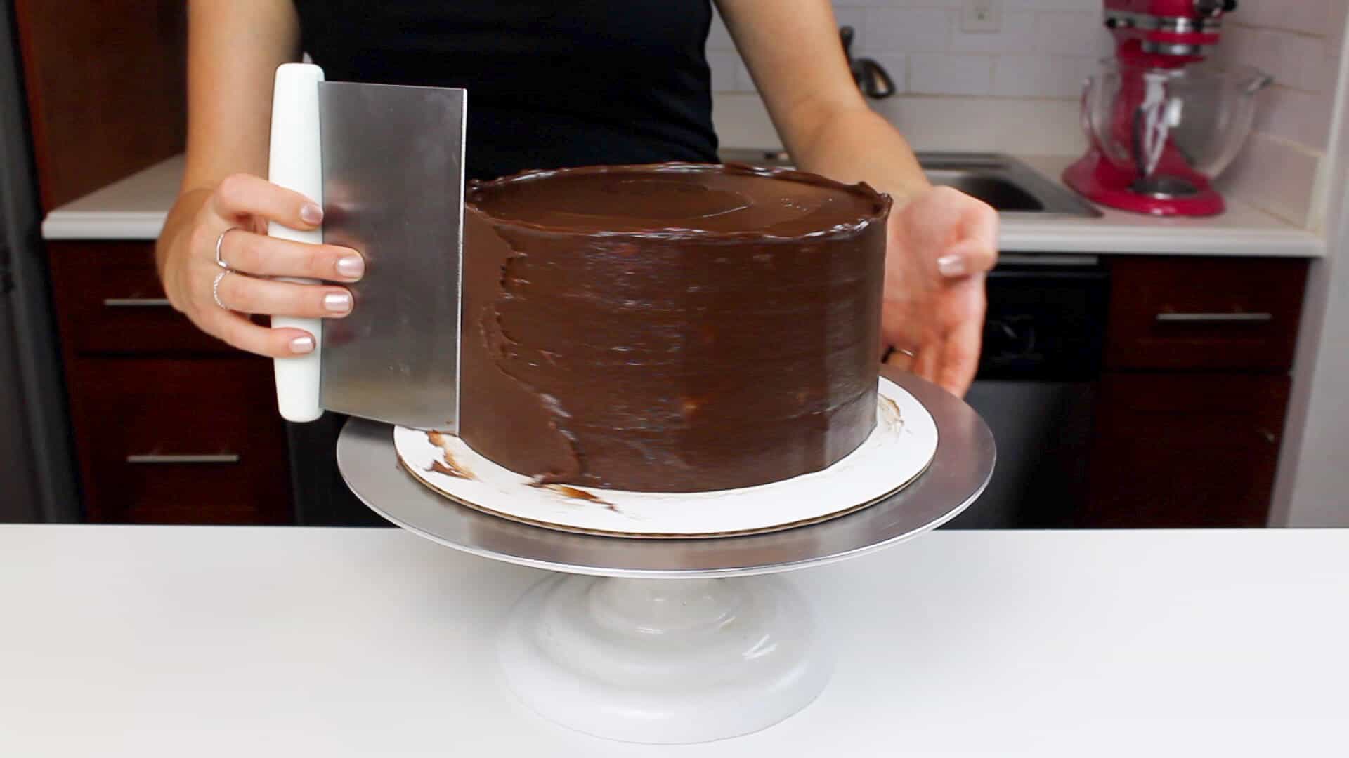 ganache crumb coat