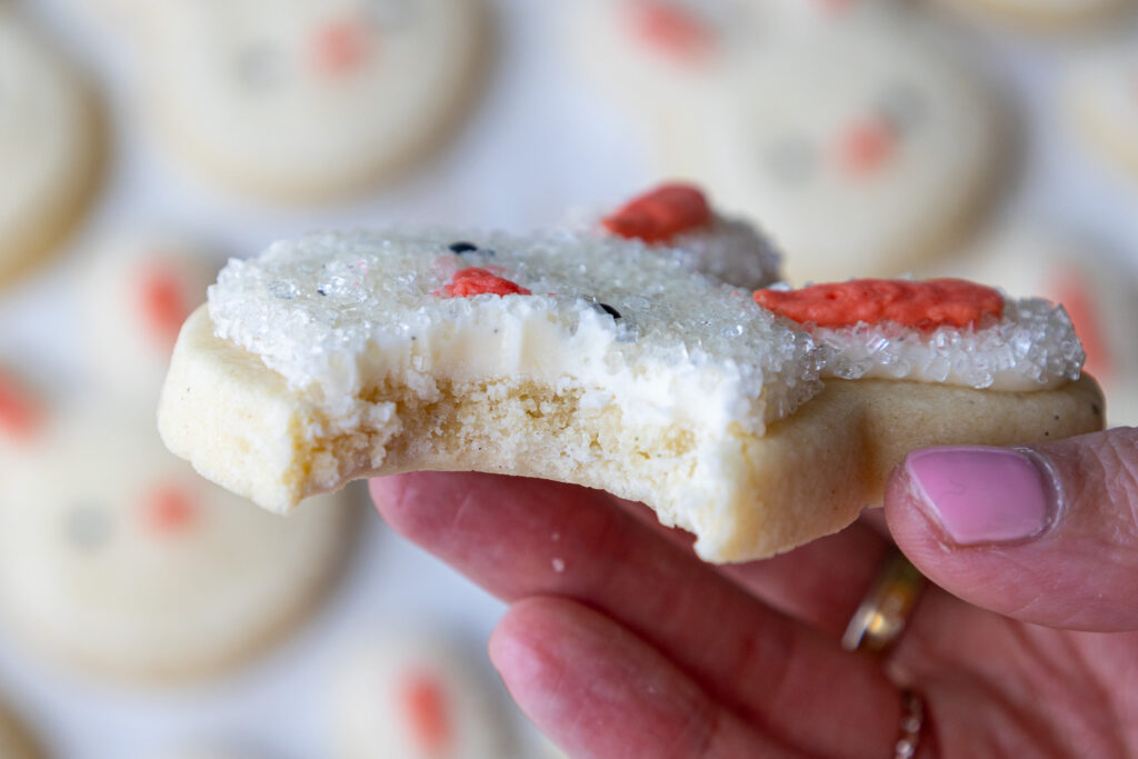 image of a bunny rabbit cookie that's been bitten into