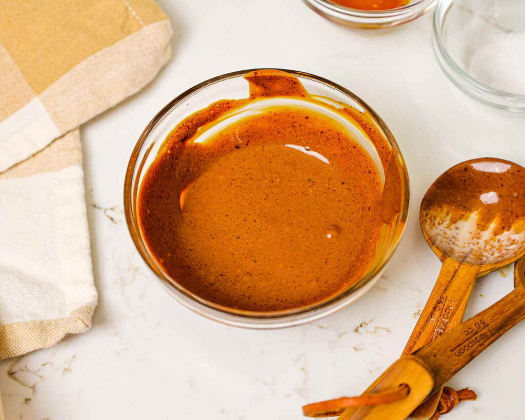 image of instant espresso that's been mixed with heavy cream to make espresso buttercream