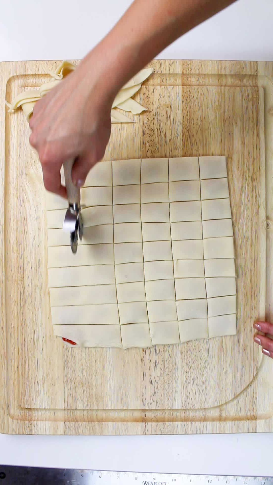 cutting mini poptarts