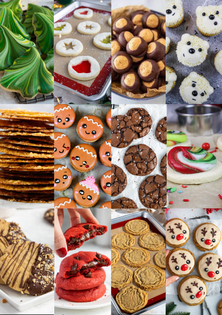 image of a planning grid for a Christmas Cookie box