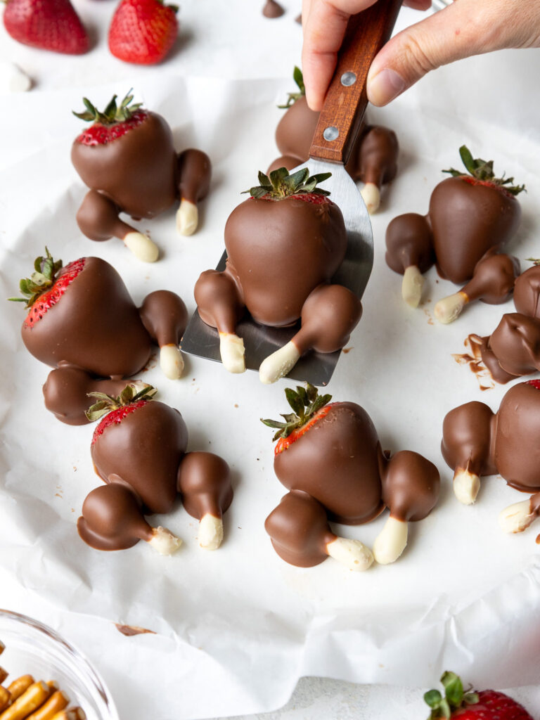 image of a chocolate covered strawberry turkey