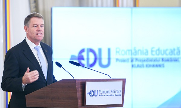 presedinte klaus iohannis proiect romania educata