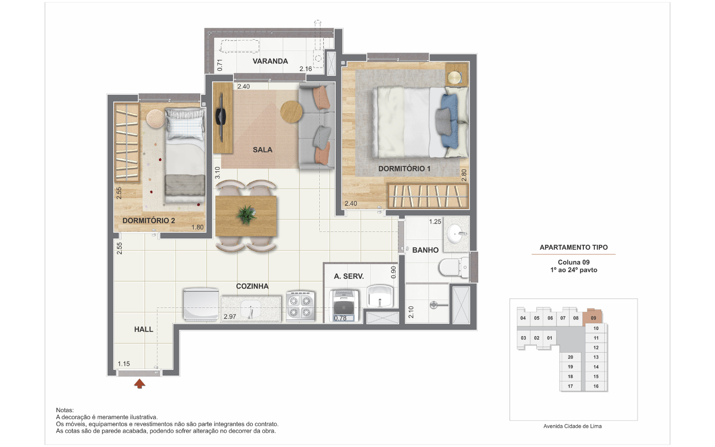 Apartamento 2 Quartos Padrão Ciata Residencial