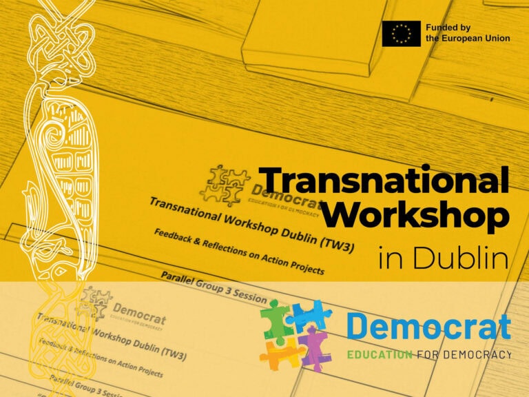 Participants engaging in the Transnational DEMOCRAT Workshop focused on democratic education