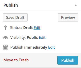 publish wordpress post page