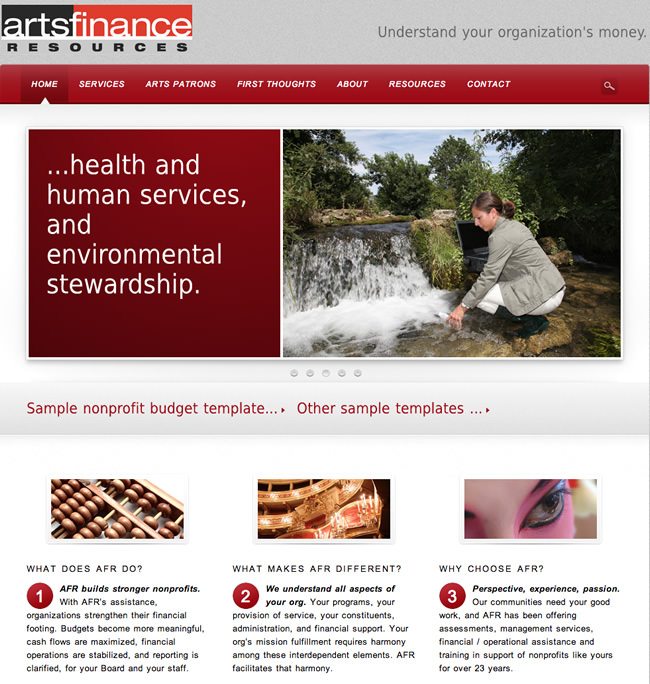 Arts Finance Website