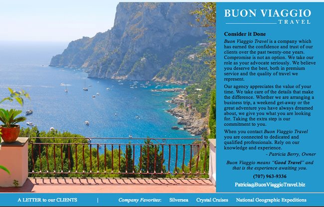 Buon Viaggio Travel Website Design